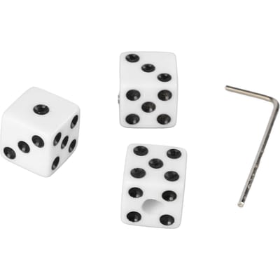 3 STKS Gitaar Volume Knoppen Dobbelsteen Vorm Snelheidsknoppen met Sleutel Plastic Muziekonderdelen