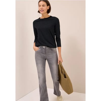 Shirt met ton-sur-ton strepen
