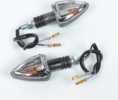 tun'r carbon look richtingaanwijzer helder glas m8 nieuw voor motor scooter 50 met versnellingsbak