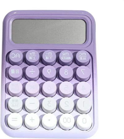 Mechanische Rekenmachine - Desktop Calculator - Nauwkeurig Rekenwerk - Spraakgestuurde Resultaten - 16 x 11.4 x 3 cm - Zwart