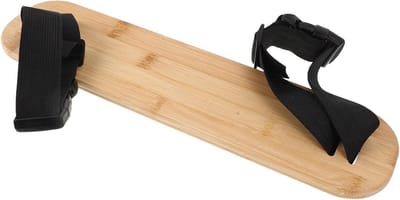 Houten Voetensteun - Kinderstoel Accessoire - Comfortabel Eten - In Hoogte Verstelbaar - 39 cm Lang - Lichtbruin