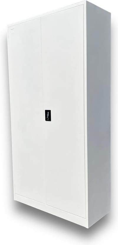 Klapdeurkast archiefkast draaideurkast met openslaande deuren XXL formaat (NIEUW) - Wit - 200x100x40cm