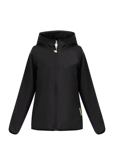 Schmuddelwedda softshell jas jonge zwart