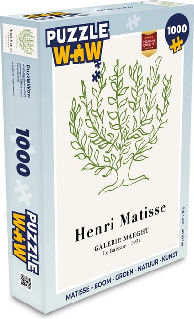 Puzzel Matisse - Boom - Groen - Natuur - Kunst - Legpuzzel - Puzzel 1000 stukjes volwassenen