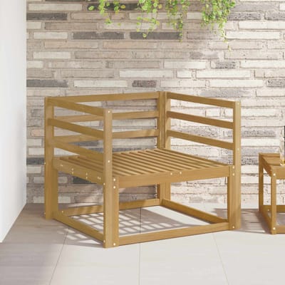 vidaXL Buiten Midden Sofa Massief Acaciahout Wit