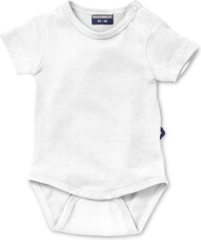 Silky Label romper ice white - korte mouw - maat 86/92 - wit