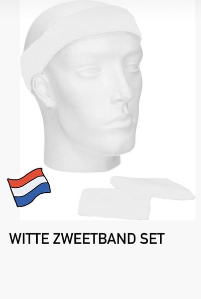 Akyol - Witte zweetband set - zweetband wit - ek voetbal - elftal - ek - voetbal - zweetband wit - hoofdband wit