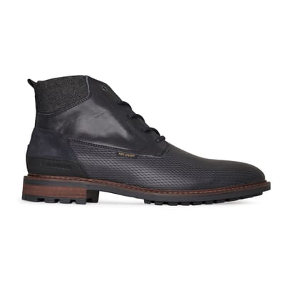PME Legend - Heren Veterschoenen Huffster Navy Jeans - Blauw - Maat 46