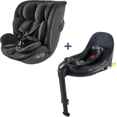 Bundel Prénatal autostoel Sacha & base zwart Black unisex
