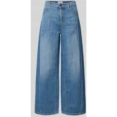 Barrel jeans van mix van katoen en linnen model 'ORIA'