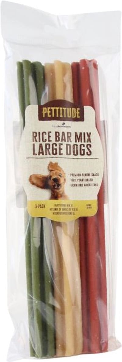 Pettitude Rijst Stang Large hond mix 3 stuks