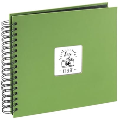 Spiraalalbum 28 x 24 cm - Fotoboek met 50 Zwarte Pagina's voor Persoonlijke Herinneringen