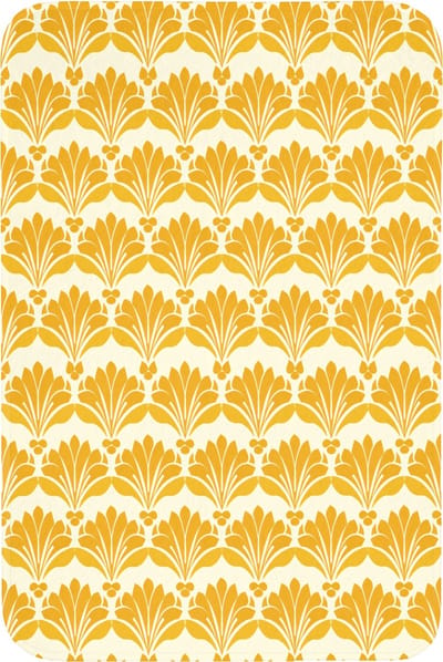 Badmat 60x90 cm - Antislip - Patroon - Motief - Geel - Badmatten voor badkamer - Badkamermat - Douchemat - Badkamer mat