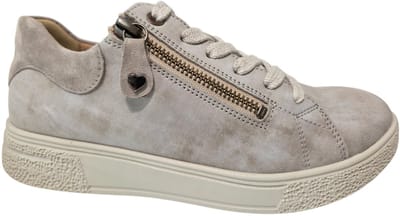 Dames Veterschoenen Hartjes Grijs - Maat 37