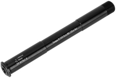 Dailygoods- Thru Axle 15mm - Aluminium - Zwart - Voorvork - Geschikt voor RockShox - Lengte 158mm - 110mm Spanwijdte - Fietsvorkas
