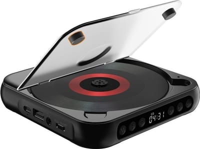 KZQ Draagbare Cd Speler Met Bluetooth 5 3 Zwart Oplaadbaar 2000mah Ingebouwde Hifi Luidsprekers Ondersteunt Cd Usb Aux Lcd Display Voor Thuis En Auto Inclusief Hoofdtelefoon