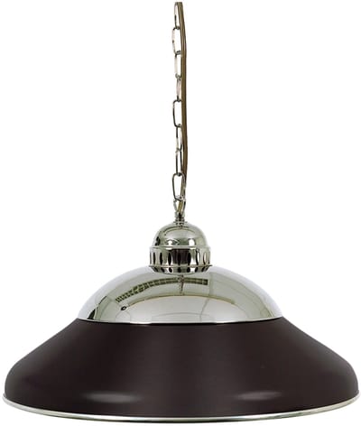 Lamp type biljart Solo 45cm. chroom/zwart