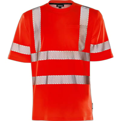 Fristads Hi Vis T-Shirt Klasse 3 7407 Thv - Hi-Vis rood - XS