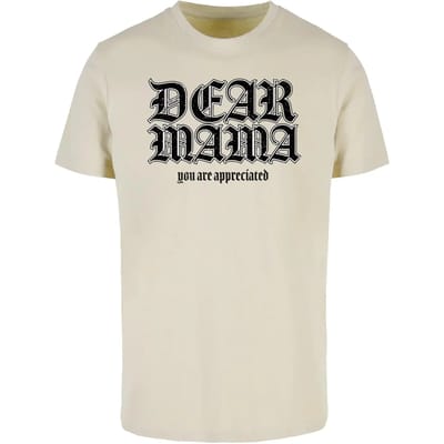 Mister Tee - Dear Mama Heren Tshirt - XS - Beige