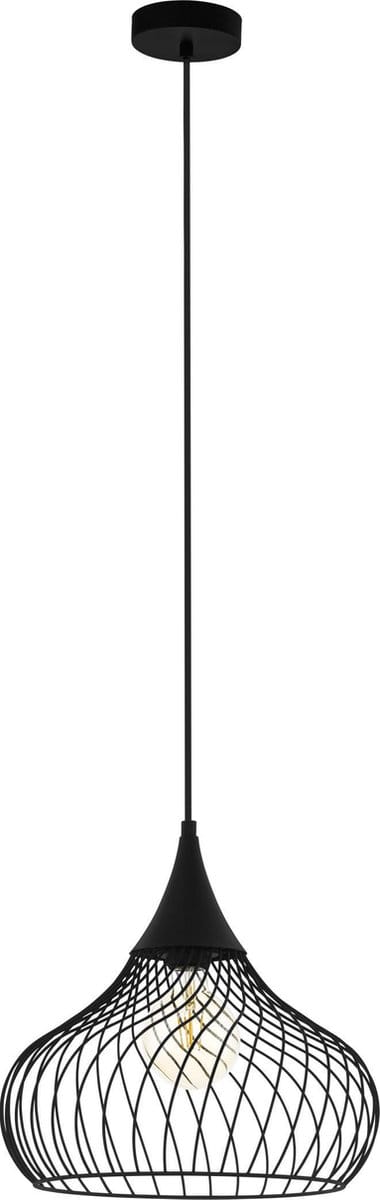 EGLO Staverton - Hanglamp - E27 - Ø 36,5 cm - Zwart