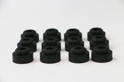 Rubberen Voeten voor Trillingsreductie - 12 Stuks, Hoge Demping voor Motoren en Kompressoren