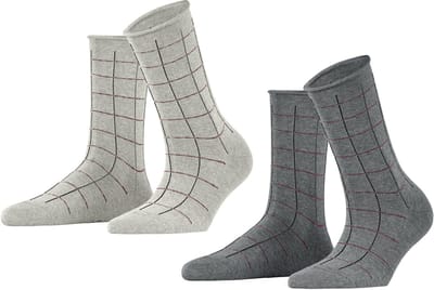Esprit Sokken Checks 2-Pack
