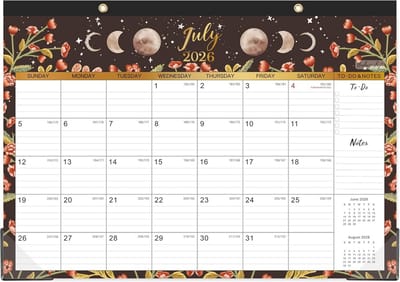 Maandkalender Bureau en Wand - Juli 2024 t/m December 2025