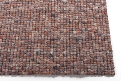 DÉJA Living Vloerkleed 140x200cm - Laagpolig Taupe Wol - Bela