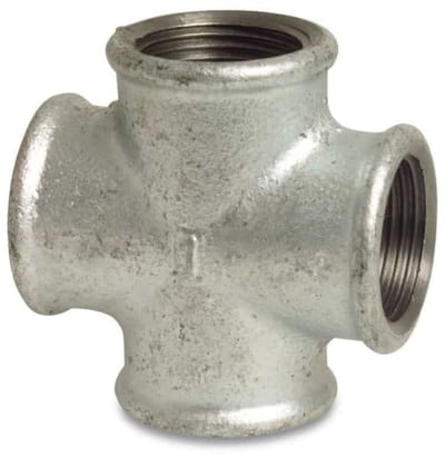 Draadfitting Gietijzer Hoekverdeler 1/2" IG x 1/2" IG x 1/2" IG