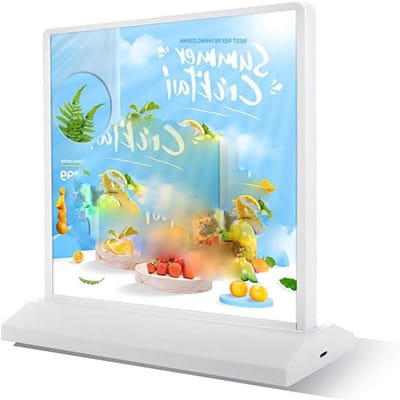 LED Display Box - Verlicht Bord - Reclame Tonen - Dubbelzijdig Verlicht - A4 Formaat - Zwart