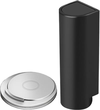 Deurstopper - Magnetische stop - Schade voorkomen - Zonder boren - 8.2 x 6 x 6 cm - Zwart