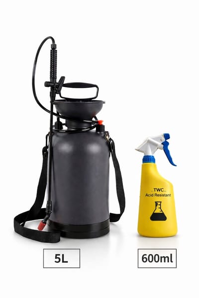 Drukspuit 5 liter - ECO (bestand tegen azijn en zuren) - TWC - zuurbestendig - SET incl. 600ml sprayer