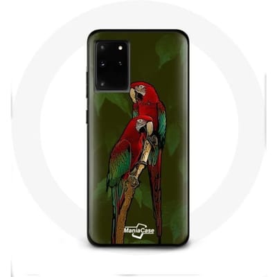 Hoesje - Pionus Papegaai - Samsung Galaxy S11 Plus - Rood - Flexibel - Bescherming