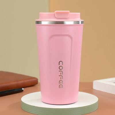 Roestvrijstalen Tweede Generatie Koffiebeker Zakelijk Draagbare Thermosbeker Hoge Uitstraling 380ml pink