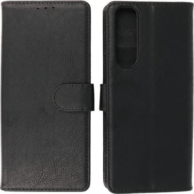 Sony Xperia 5 III Hoesje - Book Case Telefoonhoesje - Kaarthouder Portemonnee Hoesje - Wallet Case - Zwart