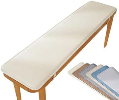 Bankkussen Buiten - Zitkussen Tuinbank - Comfortabel Zitten - Antislip Ontwerp - 120 cm x 40 cm - Beige