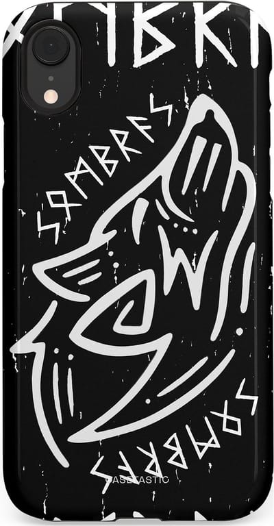 Casetastic Hoesje Geschikt voor Apple iPhone Xr - Stijlvolle Beschermende Duo-layer Case - Wolvenkreet