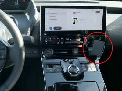 Brodit ProClip houder geschikt voor Toyota bZ4X 2023-2025 Angled mount