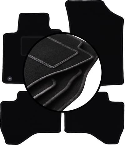 Complete set veloursmatten voor: Citroen C1 II hatchback (2014-)