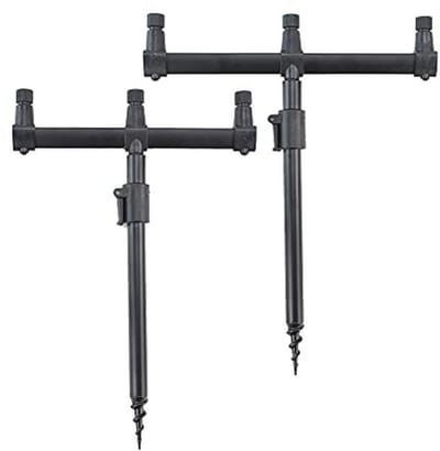 Aluminium Hengel Pod Set voor 3 Hengels met Banksticks en Buzz Bars