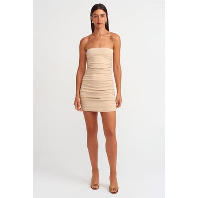 Strapless Bodycon Mini Jurk