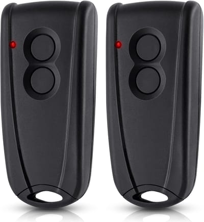 YAGXIG Garagedeur afstandsbediening - Roldeur afstandsbediening - Draadloze afstandsbediening - Tweedelige set - Compatibel met EcoStar handzender RSC2-433 RSE2-433, compatibel met Hörmann Liftronic 500/700/800 en Portronic D2500/D5000/S4000 openers.