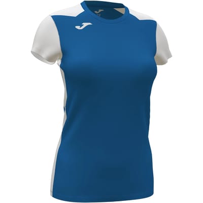 Joma Record Ii T-shirt Met Korte Mouwen Wit,Blauw 2XL Vrouw