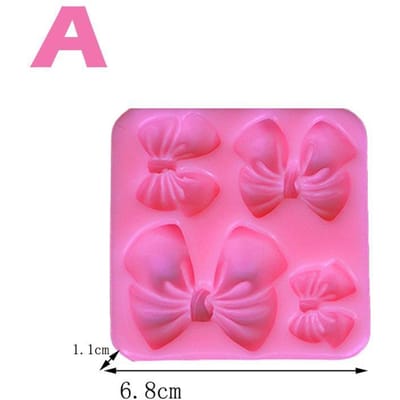 1 stuks taartdecoratiegereedschap, bakaccessoires voor de banketkeuken, strik hars kunstmal, siliconen mal