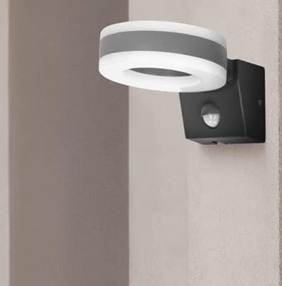 Buitenlamp Dag Nacht Sensor - Buitenlamp Bet Schemersensor - Buitenlamp Met Schemerschakelaar - Buitenlamp Met Bewegingssensor - Buitenlamp Wandlamp Met Sensor - Grijs