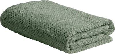 Yumeko badlaken dots stone groen 100x150 - 1 st - Hotelkwaliteit - Bio, eco & fairtrade