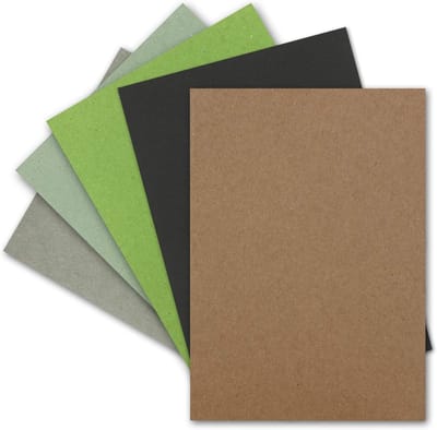 Kraftpapier, DIN A4, 120 g/m², bruin gerecycled papier, 100% biologisch schrijfpapier