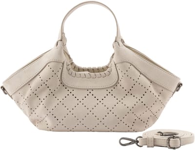 FREDsBRUDER Leren handtas schoudertas Hey Lovely Collection Small Shopper Creamy Cream crème