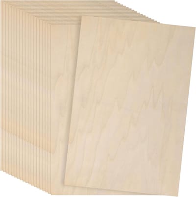 Multiplex Platen - Houten Platen - Hobby Projecten - Natuurlijk Populierenhout - 20 stuks A4 - Grijs