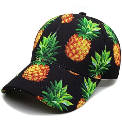 Lente/Zomer Mode Fruit Print Baseballpet Zachte Top Banaan Eendenbekpet Unisex Pop Avocado Zonneklep Eendenpet XS green